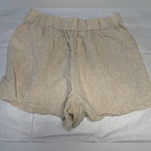 J. Crew Light Tan Linen Shorts